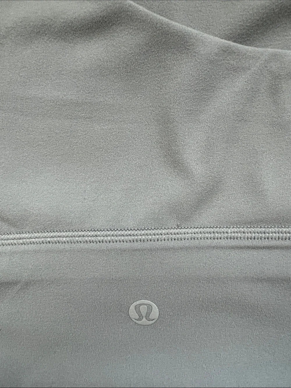 lululemon athletica One-Shoulder Crop Top in Light Gray